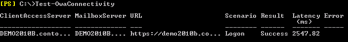 Test-OwaConnectivity