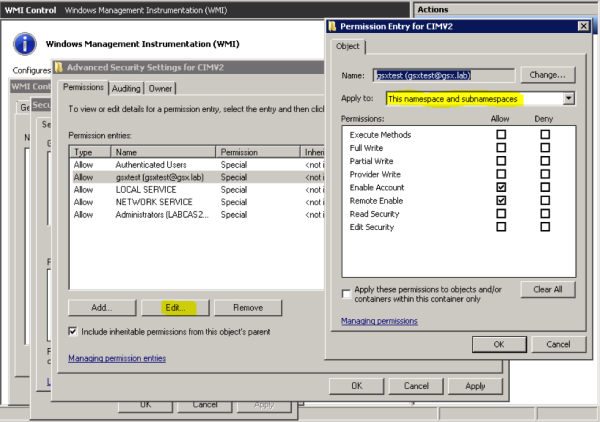 wmi access 7